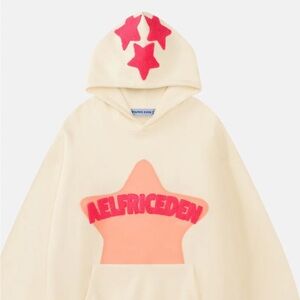 Aelfric Eden Cream and Red Star Hoodie